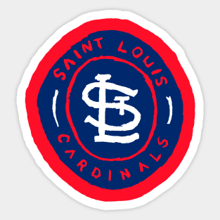 Vintage St. Louis Baseball Skyline Cardinal Retro Sticker for Sale by  schobertjazmine