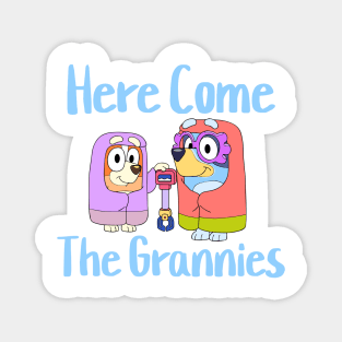 here-come-the-grannies-cartoon Magnet