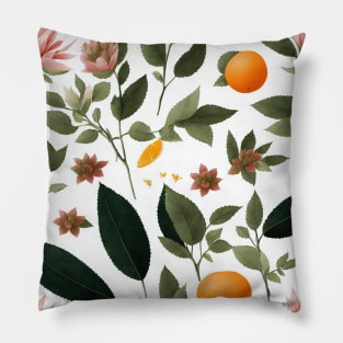 Chromatic Botanic Abstraction #56 Pillow