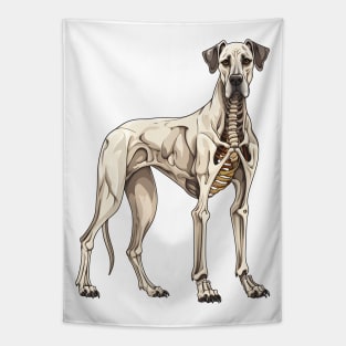 Skeleton Great Dane Dog Tapestry