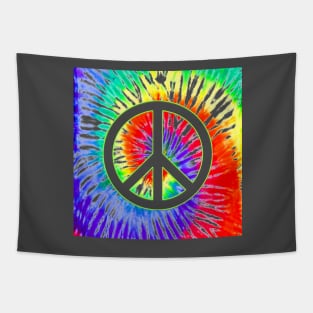 Tie Dyed Peace Tapestry