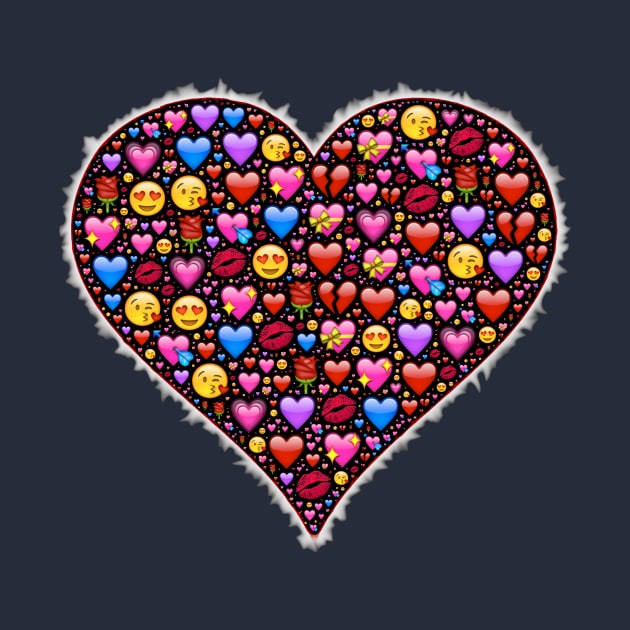 A Heart Full of Love Emojis by PatrioTEEism