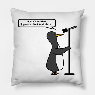 karaoke penguin Pillow