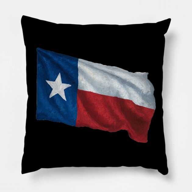 Texas Flag Pillow by Moulezitouna