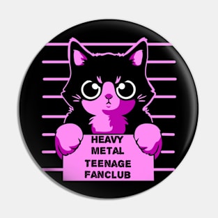 Teenage fanclub cats Pin