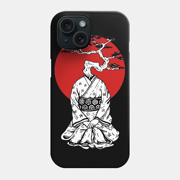 Bonsai Geisha Phone Case by Luke Gray