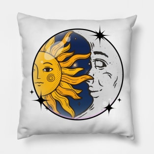 Sun and Moon in Bubble Pillow