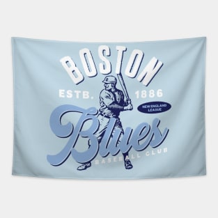 Boston Blues Baseball Tapestry