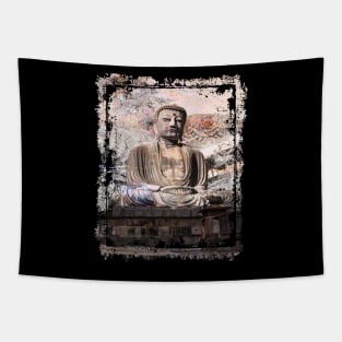 Japanese Buddha Statue Japan Kamakura Collage Art 65 Tapestry