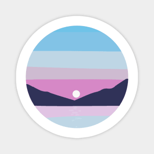 Pink sunset Magnet