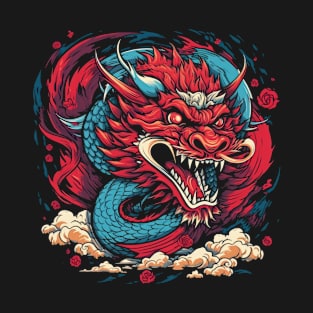 Drache mystisch Lindwurm Monster Ungeheuer Biest T-Shirt