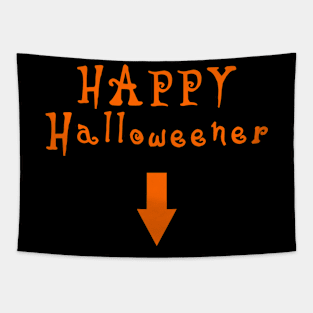 happy halloweener orange Tapestry