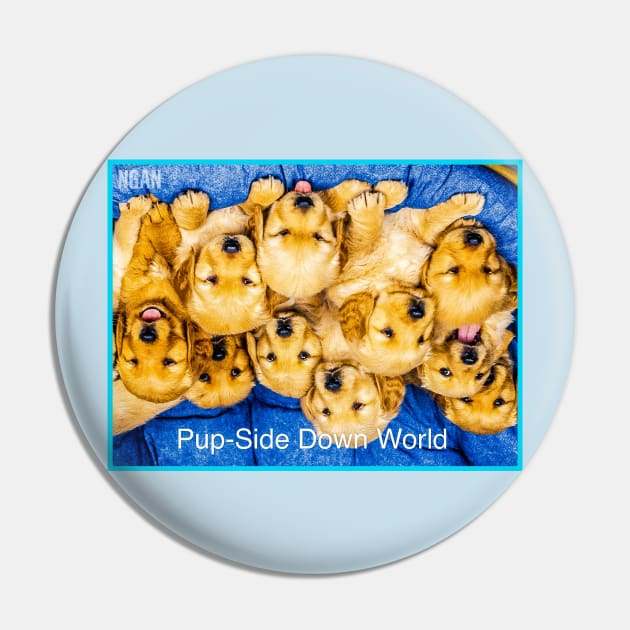 Pup-Side Down World - NGAN Pin by NGAN