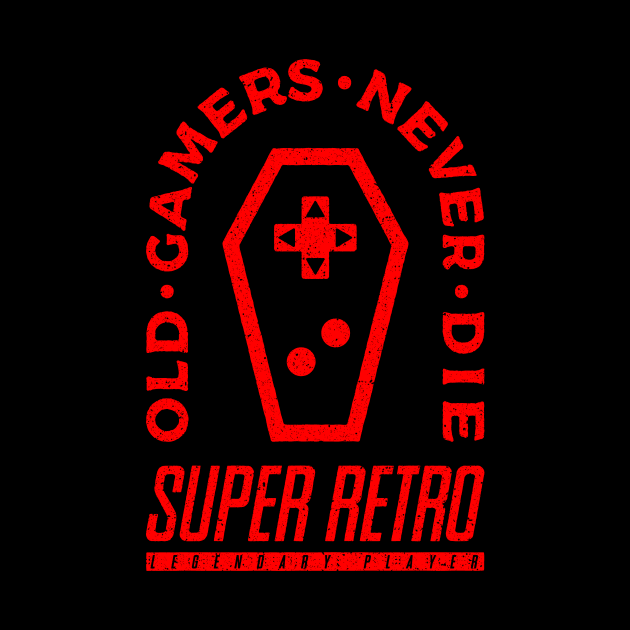 Old Gamers Never Die - Vintage by demonigote