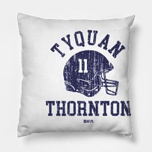 Tyquan Thornton New England Helmet Font Pillow