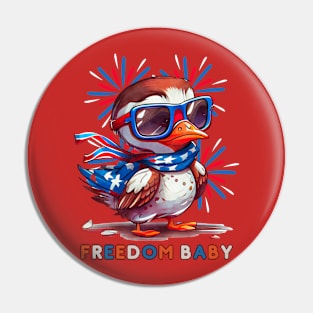 Freedom Baby Duckling Little Patriots Pin