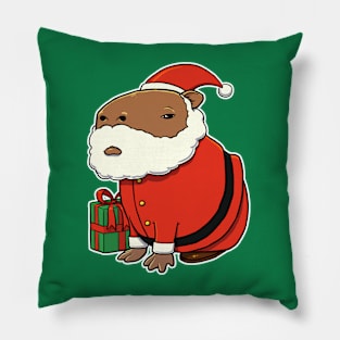 Capybara Christmas Santa Costume Pillow