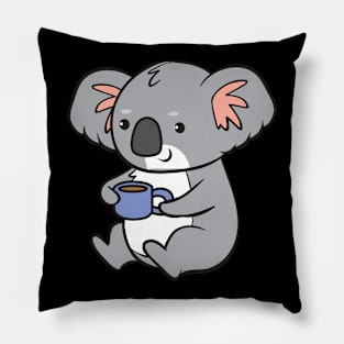 Koala - with coffee Pillow