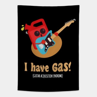 Electric Guitar Gas | Funny Guitarist Puns Jokes | Rock Music Tapestry