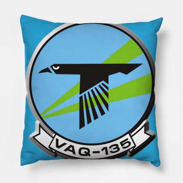 Electronic Attack Squadron 135 (VAQ-135) Pillow by Airdale Navy