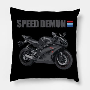 Motorcycle, Biker, Motorcycle Gift, Speed Demon, Motorcycle Gift Idea, Motorcycle Present, Racing, Sports Bike, Birthday Gift Idea For him Pillow