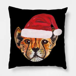 Santa Cheetah Pillow