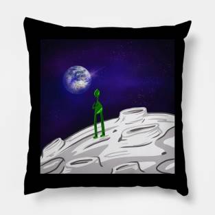 The Alien to Planet Earth Pillow