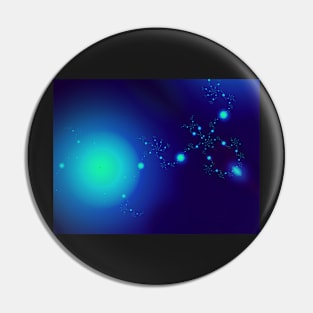 Deep blue space effect digital image Pin