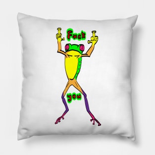 Emotional frog Pillow