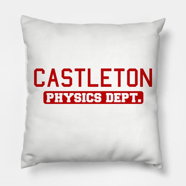 Castleton Physics Dept. Pillow by gracillius