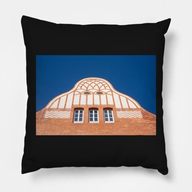 House, Nienburg an der Weser, Lower Saxony, Germany, Europe Pillow by Kruegerfoto