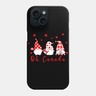 Patriotic Gnome Maple Leaves Happy Canada Day, Oh Canada Phone Case