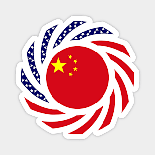 Chinese American Multinational Patriot Flag Magnet