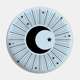 Astrological Moon Logo Pin