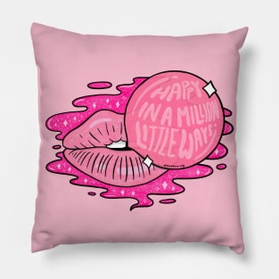 Bubble Gum Lips Pillow