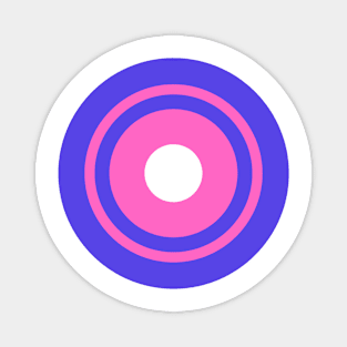 pink purple round shape illustration Magnet