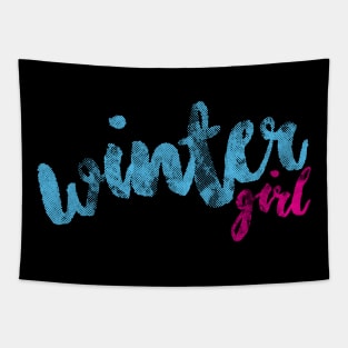 Winter Girl Tapestry