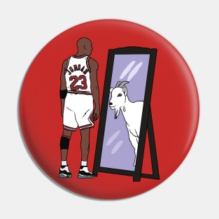 Michael Jordan Mirror GOAT Pin
