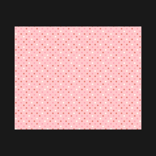 Pink White Red Polka Dots Cute by gillys