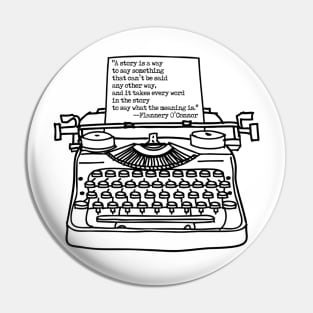 O'Connor A Story is a Way, Black, Transparent background Pin