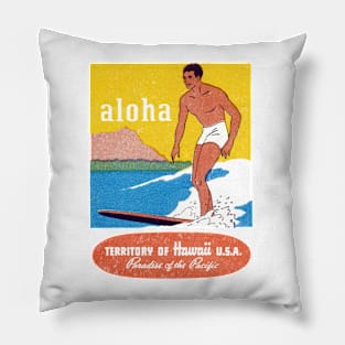 1950 Aloha Hawaii Pillow