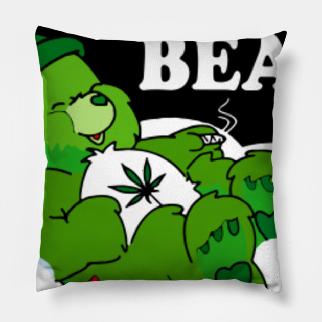 Dont Care Bear Pillow Teepublic Dont Care Bear Pillow