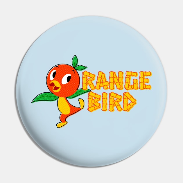 Vintage Orange Bird Pin by NicksProps
