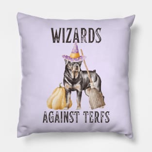 Wizards Against TERFs Rottweiler Dog Pillow