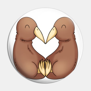 Kiwi Heart Pin