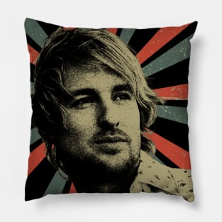 Owen Wilson || Vintage Art Design || Look Nirvana Pillow