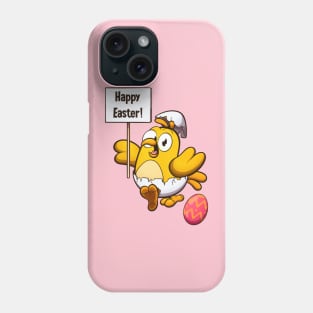 Cute Little Easter Chick With Sign Phone Case