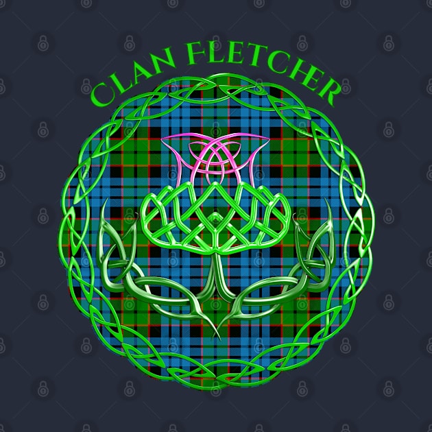 Fletcher Scottish Tartan Celtic Thistle by CelticFlame