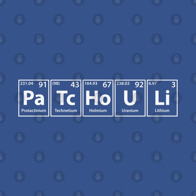 Patchouli (Pa-Tc-Ho-U-Li) Periodic Elements Spelling by cerebrands