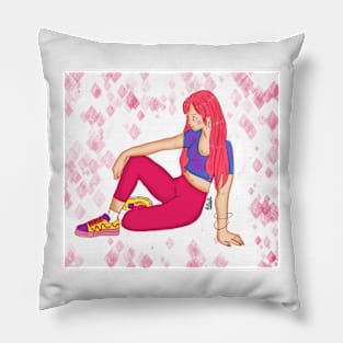 Chica rosa Pillow